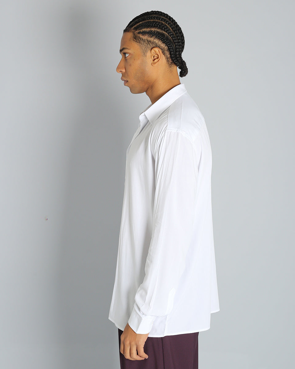 Msm Studio Solid Color Viscose Shirt 