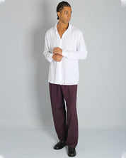 Msm Studio Solid Color Viscose Shirt 