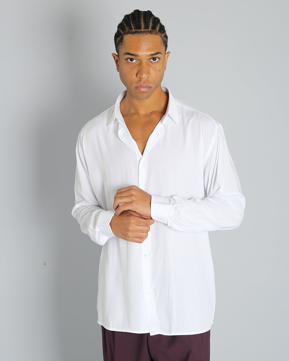 Msm Studio Solid Color Viscose Shirt 