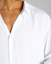 Msm Studio Solid Color Viscose Shirt 