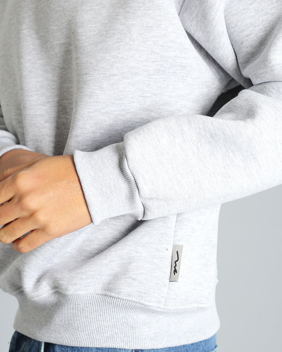 Cropped Sweatshirt with Laces