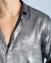 Camicia Effetto Laminato