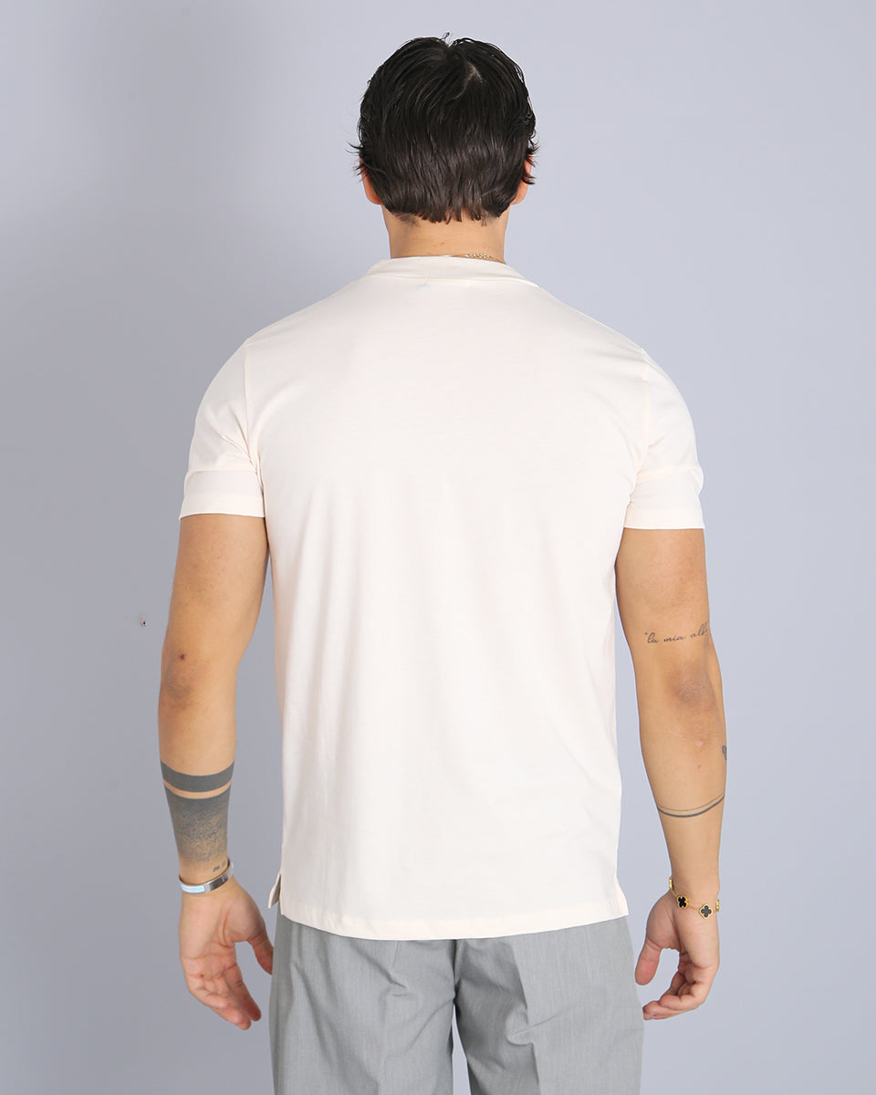 Msm Studio T-shirt Basic mezzocollo