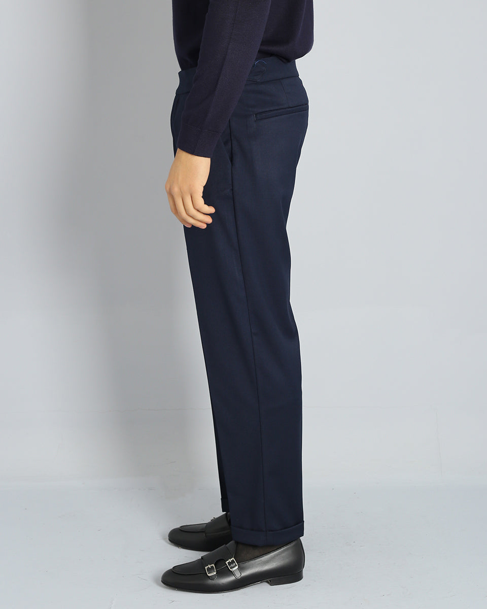 Structured Pants with Buckle 