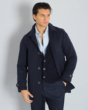 Cappotto monopetto con colletto