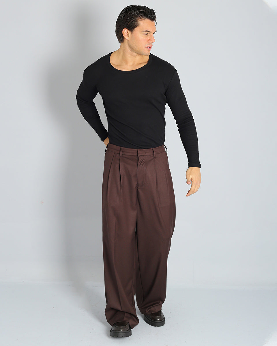 Pantalone Gamba Larga Moro