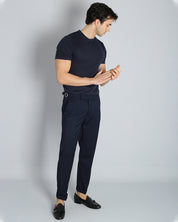 Structured Pants with Buckle 