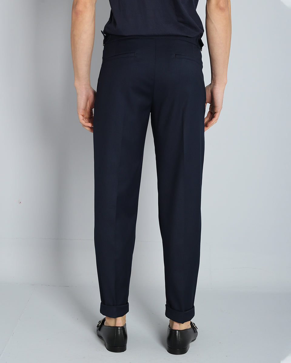 Structured Pants with Buckle 