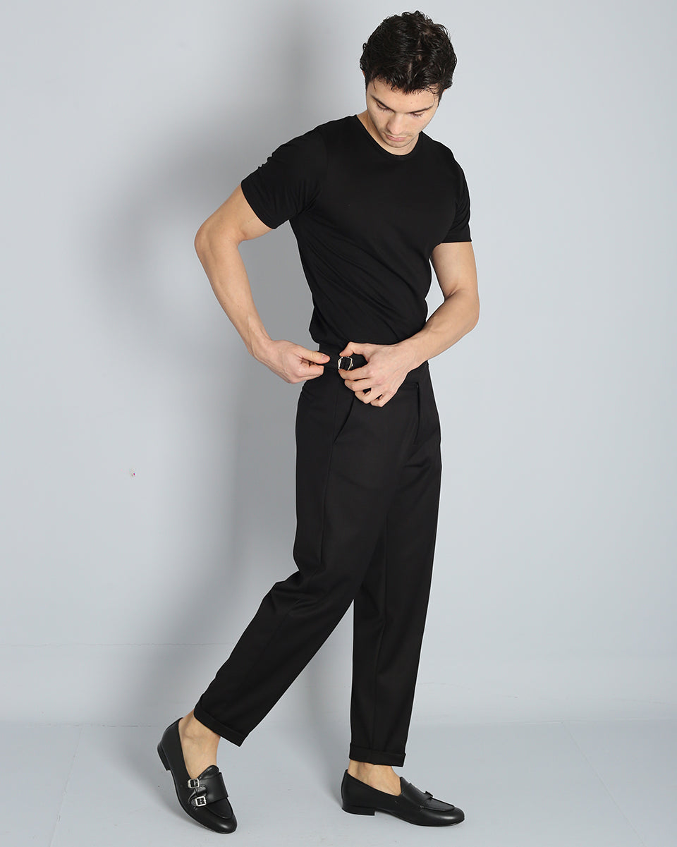 Pantalone Strutturato con fibbia