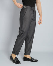 Structured Pants with Buckle 