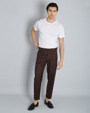 Structured Pants with Buckle 