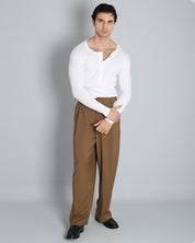 Pantalone Relaxed Fit Vita Alta