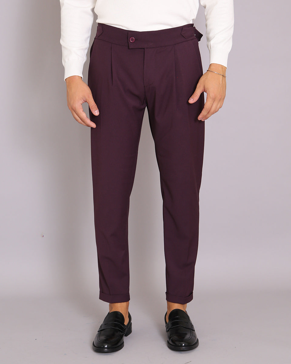 Msm Studio Structured Pants with Buckle 