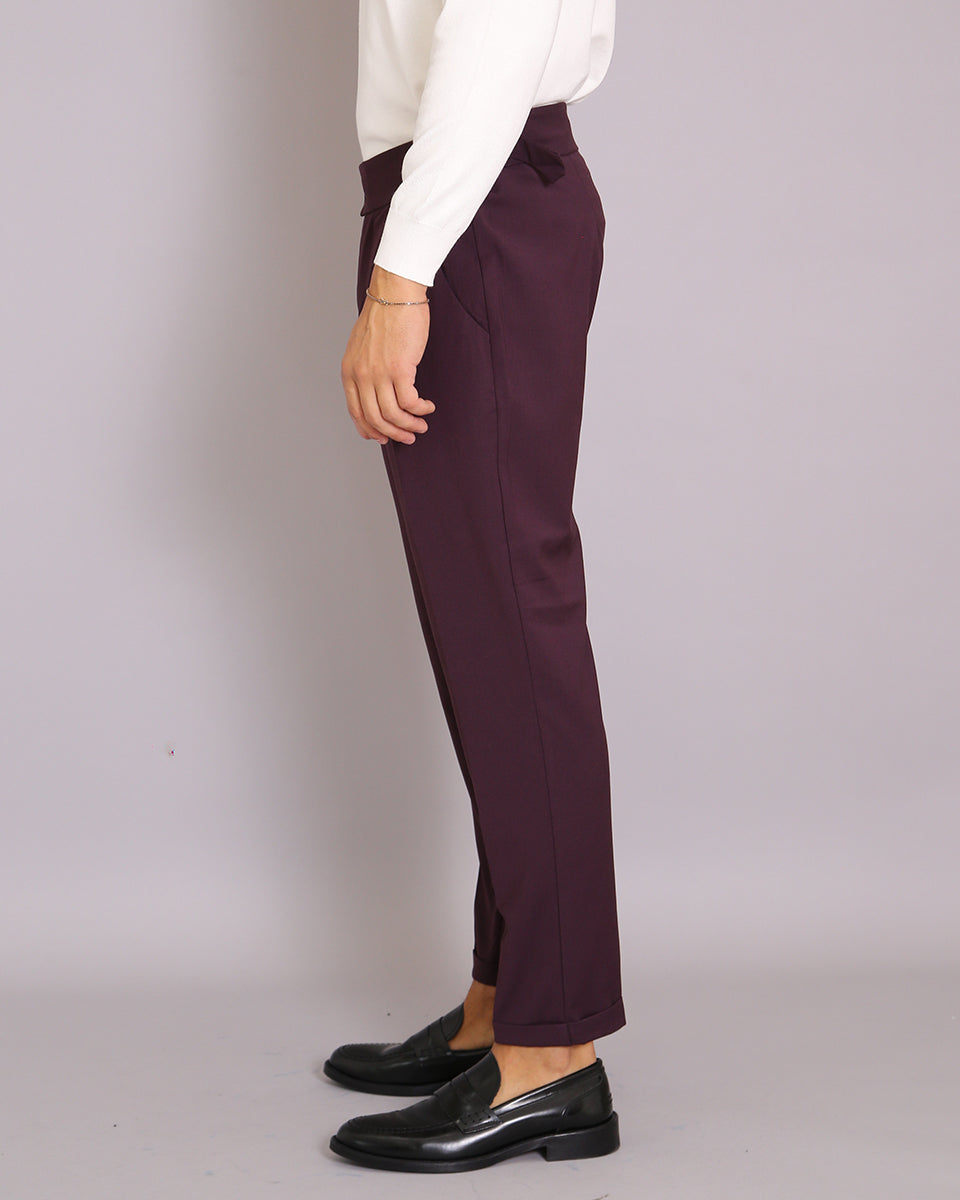 Msm Studio Structured Pants with Buckle 