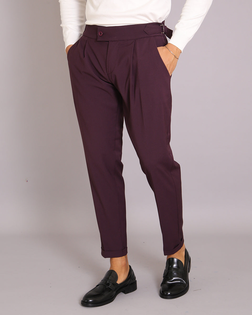 Msm Studio Structured Pants with Buckle 