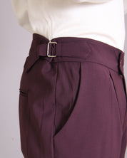 Msm Studio Structured Pants with Buckle 