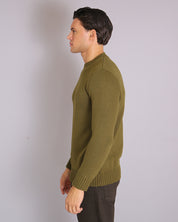 Msm Studio Crew Neck Sweater in Shaved Wool