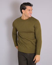 Msm Studio Crew Neck Sweater in Shaved Wool