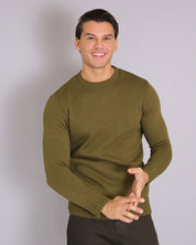 Msm Studio Crew Neck Sweater in Shaved Wool