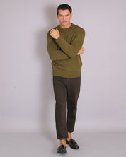 Msm Studio Crew Neck Sweater in Shaved Wool