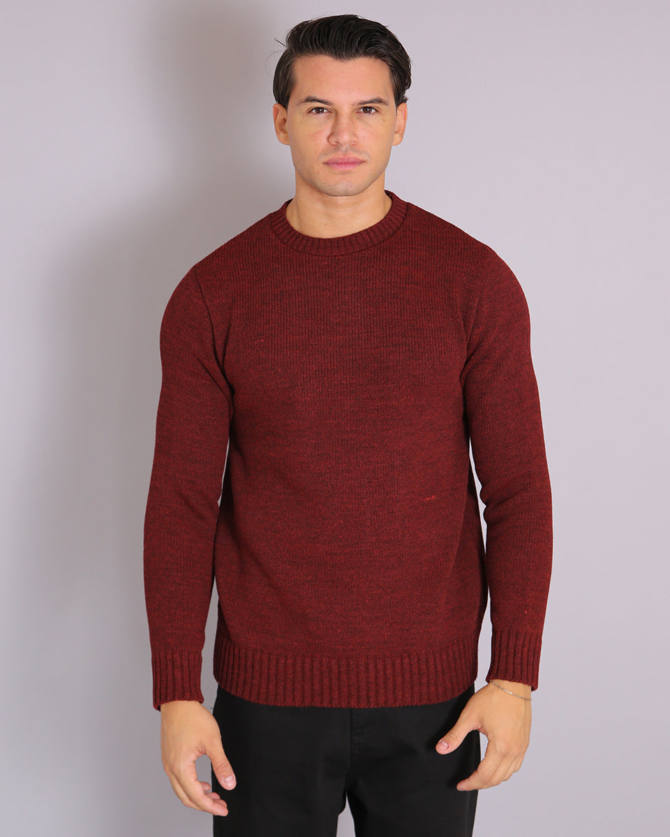 Msm Studio Crew Neck Sweater in Shaved Wool