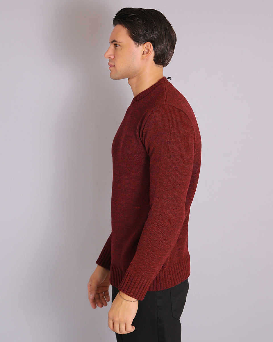 Msm Studio Crew Neck Sweater in Shaved Wool