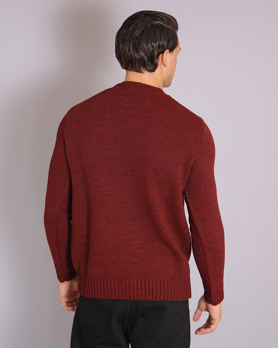 Msm Studio Crew Neck Sweater in Shaved Wool