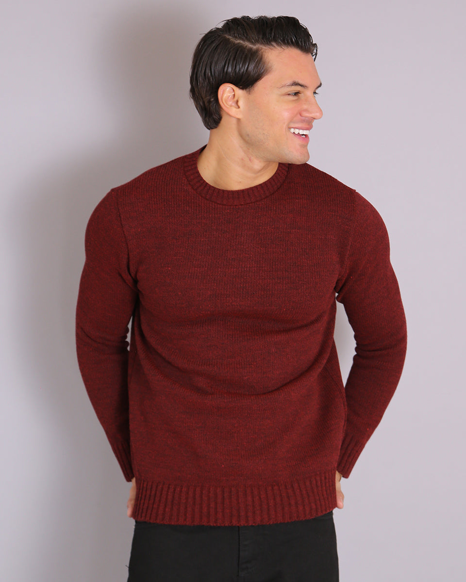 Msm Studio Crew Neck Sweater in Shaved Wool