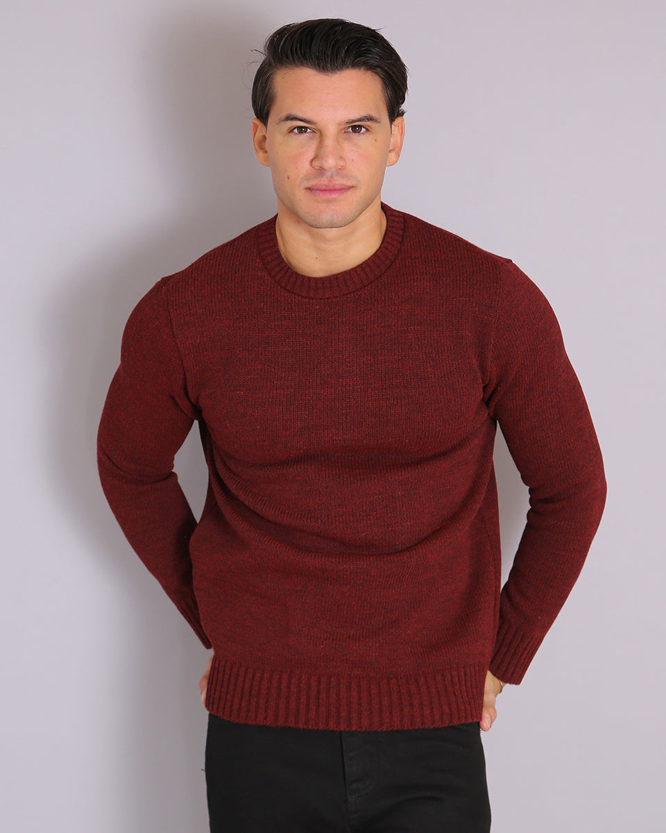 Msm Studio Crew Neck Sweater in Shaved Wool