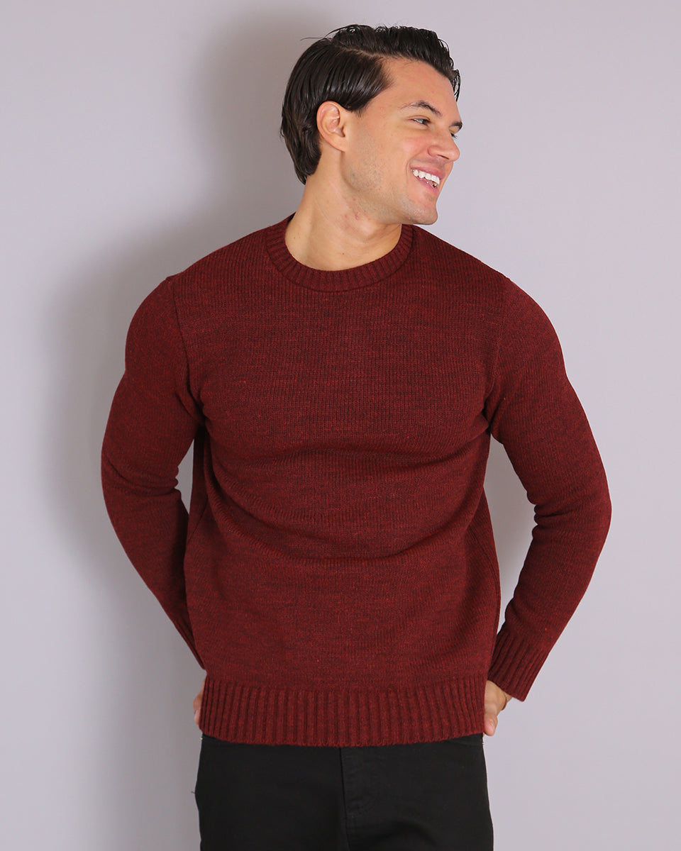 Msm Studio Crew Neck Sweater in Shaved Wool