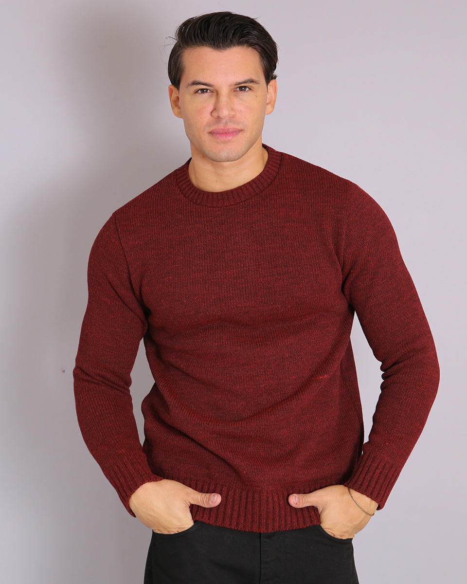 Msm Studio Crew Neck Sweater in Shaved Wool