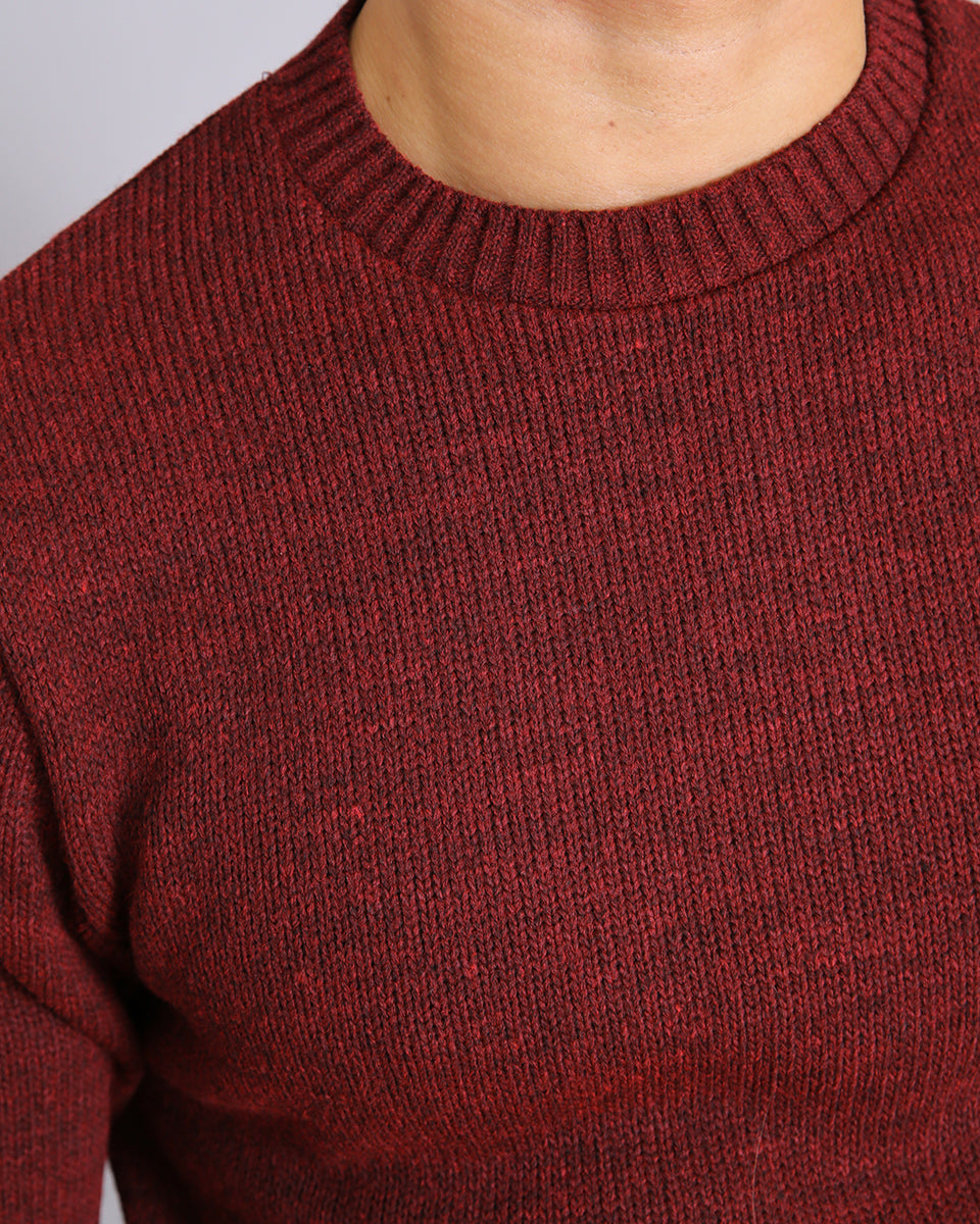 Msm Studio Crew Neck Sweater in Shaved Wool