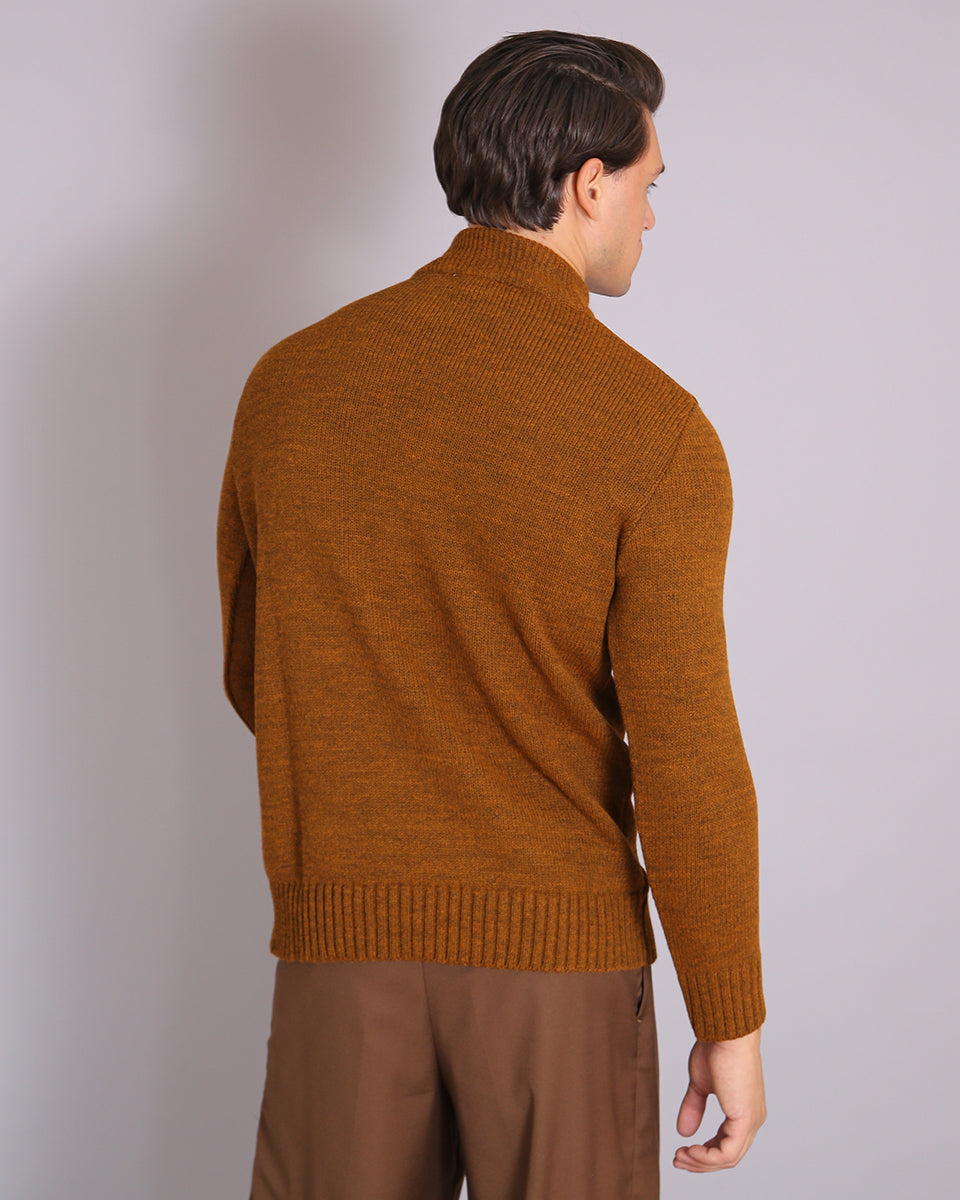 Msm Studio Half-Neck Sweater in Shaved Wool