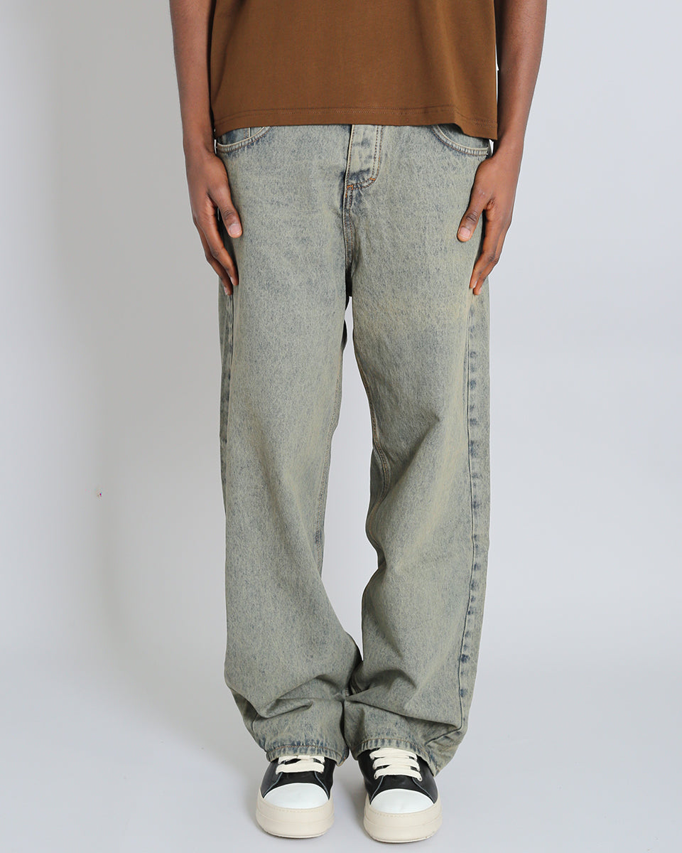 Denim Baggy fit Marmorizzato Sporcato