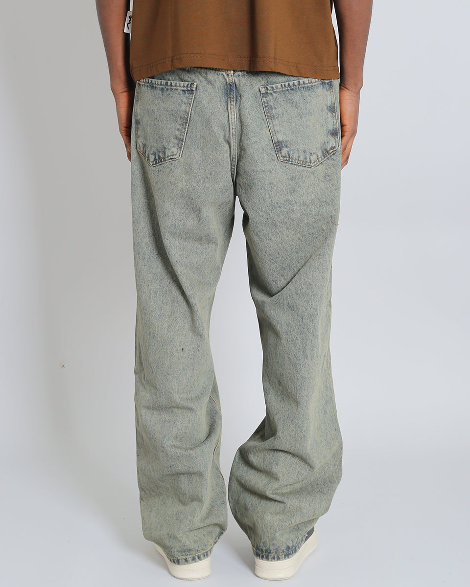 Denim Baggy fit Marmorizzato Sporcato