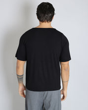 Msm Studio Viscose Boat Neck T-Shirt