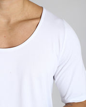 Msm Studio Viscose Boat Neck T-Shirt