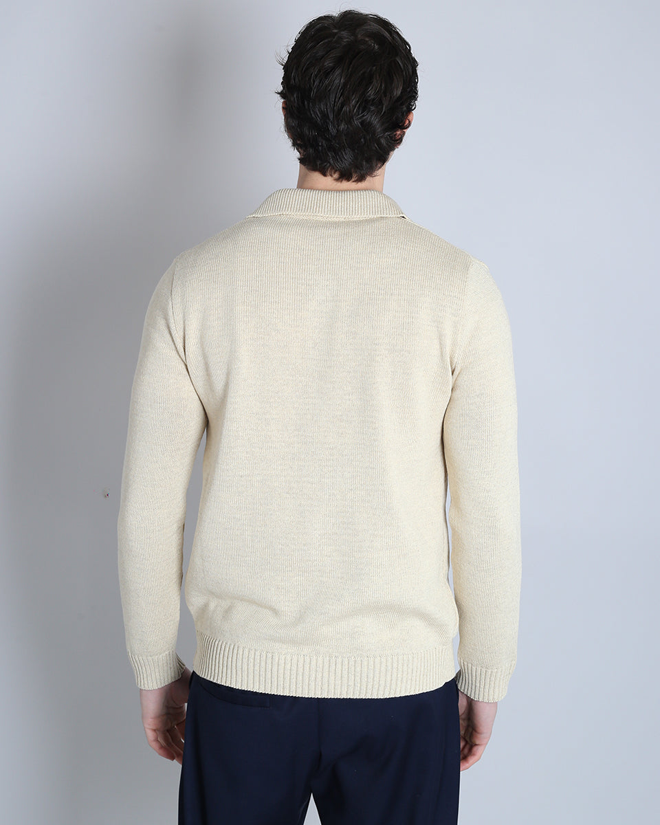 Slim Fit Cardigan in Thread