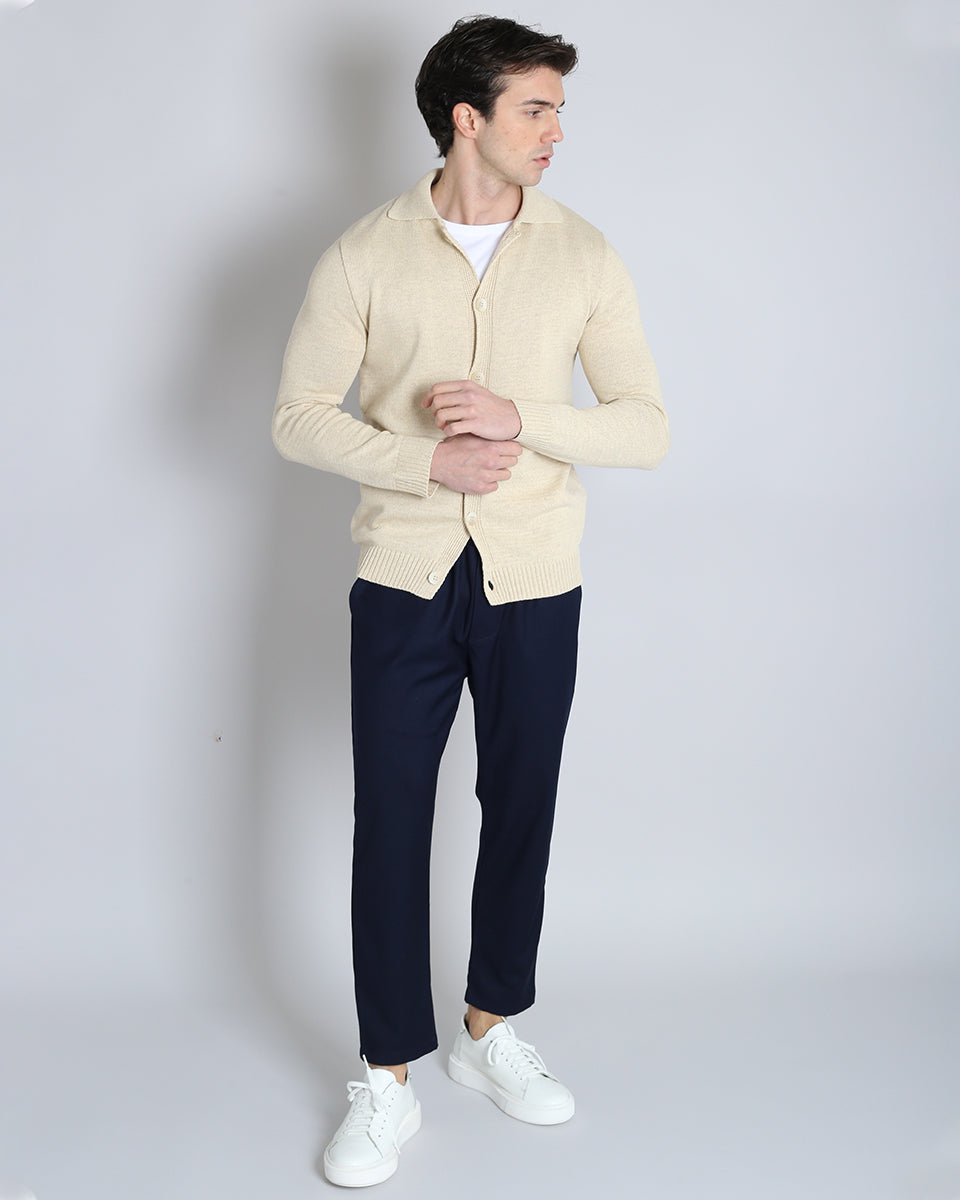 Slim Fit Cardigan in Thread