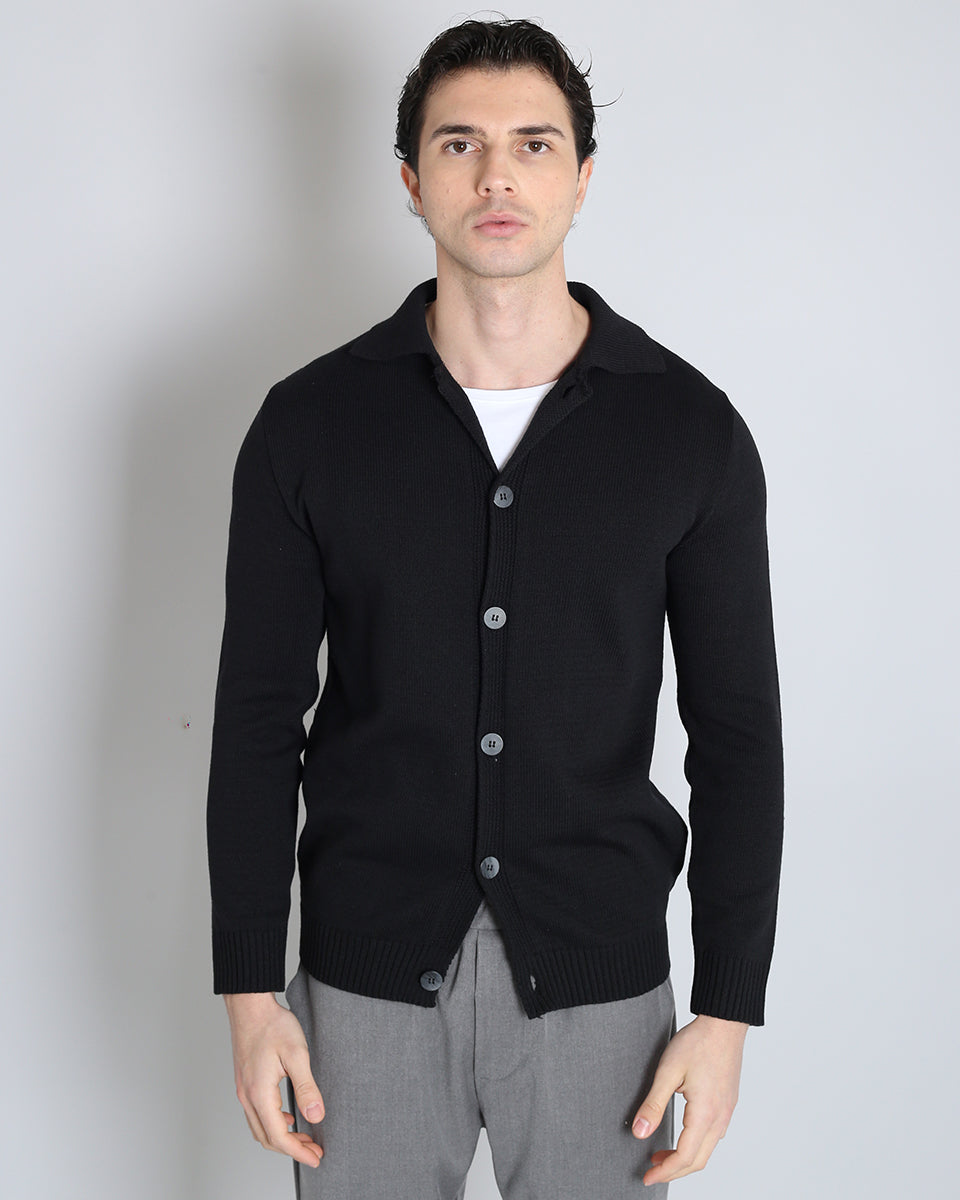 Slim Fit Cardigan in Thread