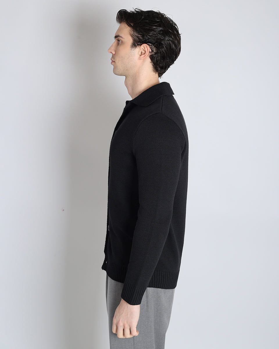 Slim Fit Cardigan in Thread