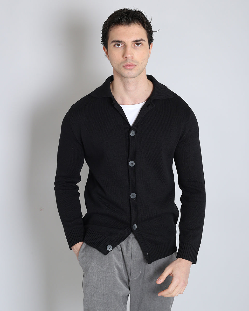 Slim Fit Cardigan in Thread