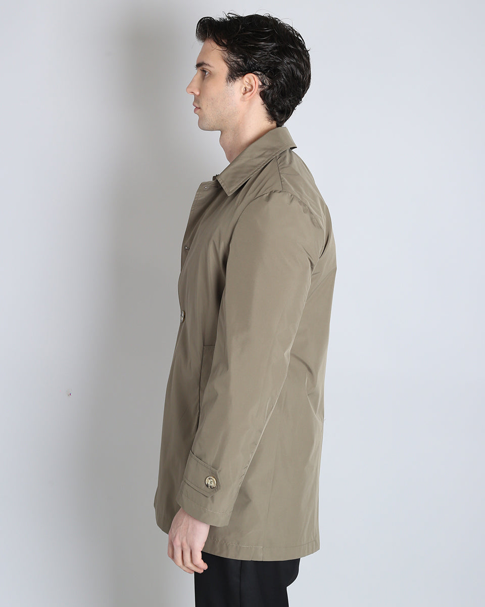 Padded trench coat 