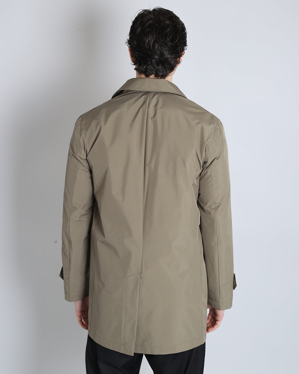 Padded trench coat 