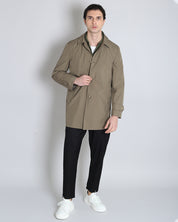 Padded trench coat 