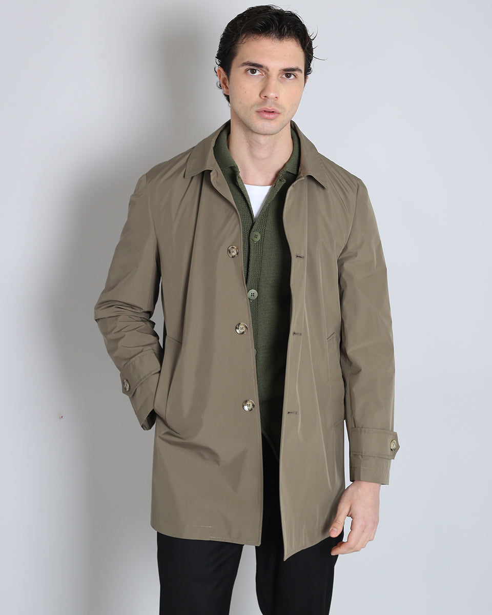 Padded trench coat 