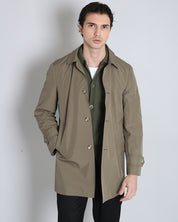 Padded trench coat 