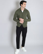 Slim Fit Cardigan in Thread