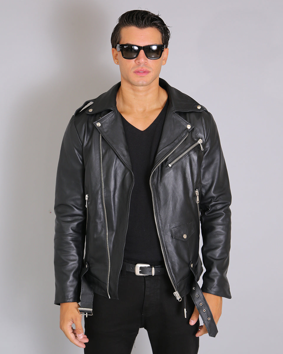 Msm Basic Leather Jacket