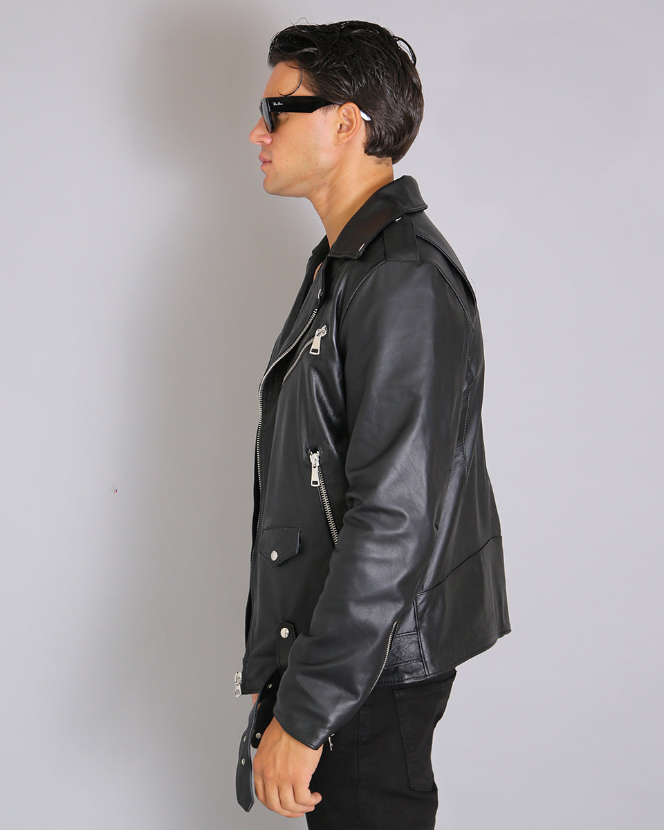 Msm Basic Leather Jacket